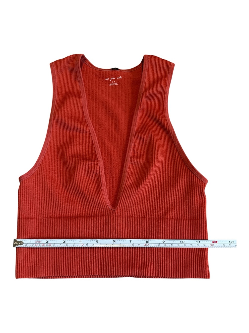 THREE Urban Outfitters Out From Under Deep Plunge Ribbed Cropped Tops Size Small - Picture 6 of 11